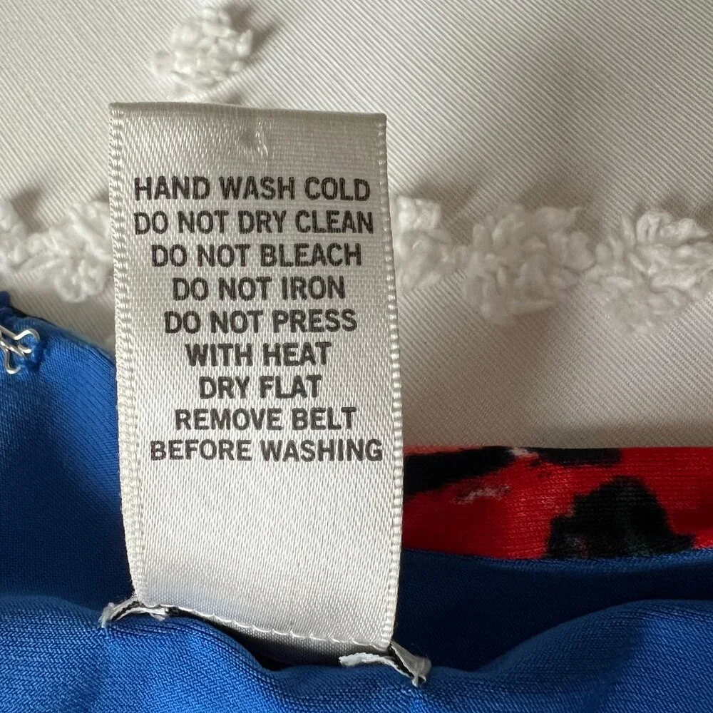 CACHE Midi Floral Print Diamond opening neck line Sheath Stretch Dress SIZE M - Picture 10 of 16